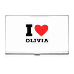 I Love Olivia Business Card Holder by ilovewhateva