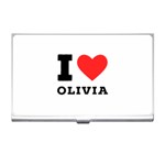 I love olivia Business Card Holder Front