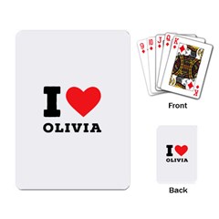 I Love Olivia Playing Cards Single Design (rectangle) by ilovewhateva