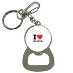 I love olivia Bottle Opener Key Chain Front