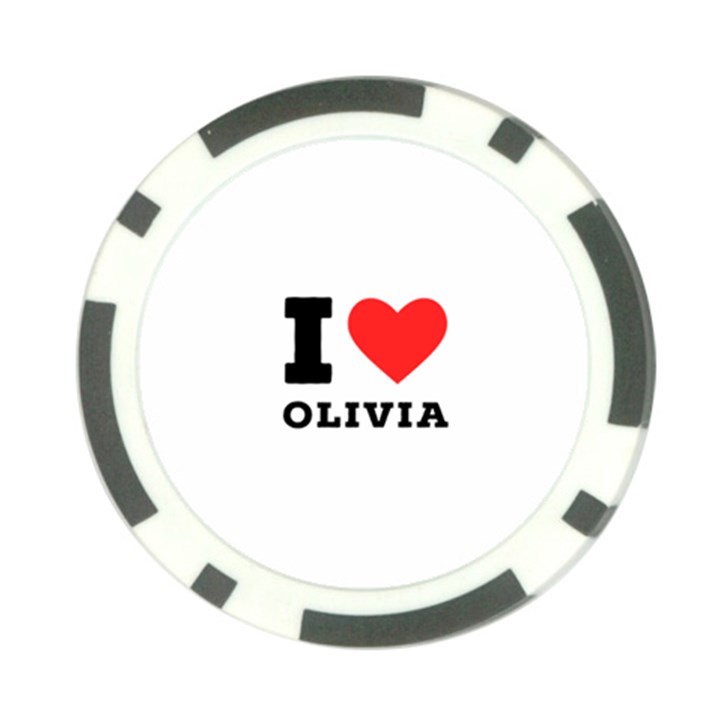 I love olivia Poker Chip Card Guard