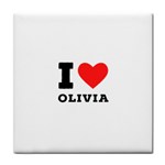 I love olivia Face Towel Front