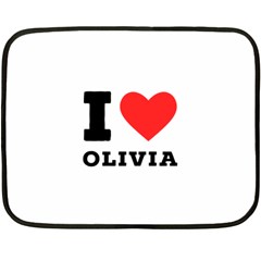 I Love Olivia Fleece Blanket (mini) by ilovewhateva