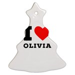 I love olivia Christmas Tree Ornament (Two Sides) Front