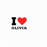 I love olivia Small Garden Flag (Two Sides) Front