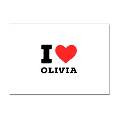 I Love Olivia Crystal Sticker (a4) by ilovewhateva