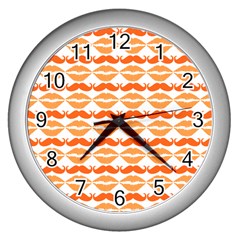 Pattern 181 Wall Clock (silver) by GardenOfOphir