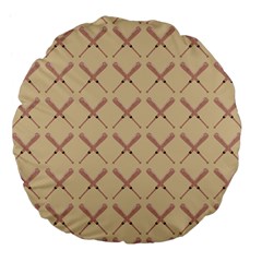 Pattern 188 Large 18  Premium Flano Round Cushions by GardenOfOphir