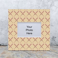 Pattern 188 White Box Photo Frame 4  X 6  by GardenOfOphir