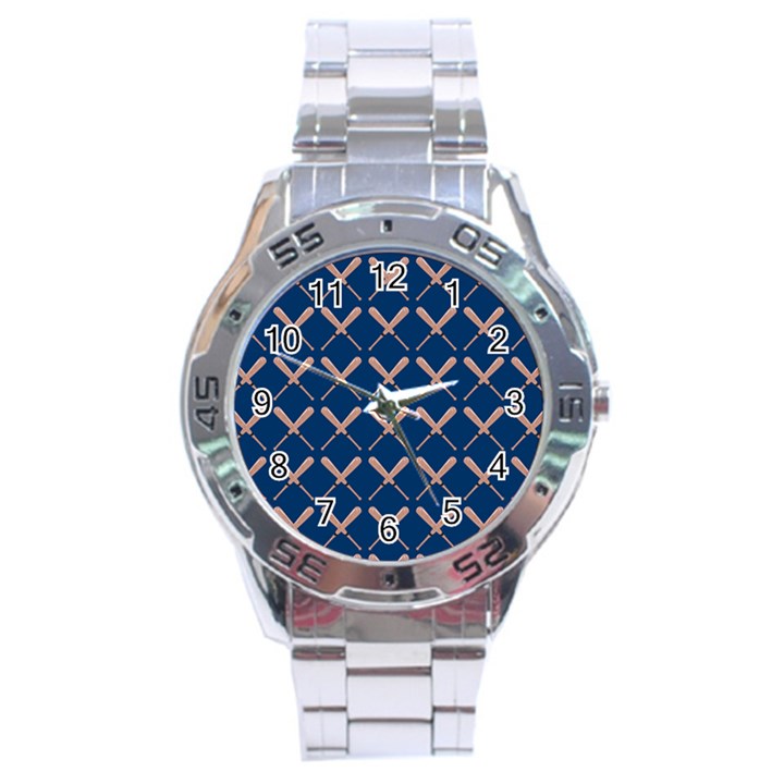 Pattern 187 Stainless Steel Analogue Watch