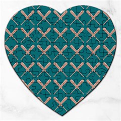 Pattern 191 Jigsaw Puzzle (heart) by GardenOfOphir