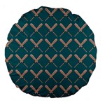 Pattern 191 Large 18  Premium Round Cushions Front