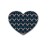 Pattern 192 Rubber Coaster (Heart) Front