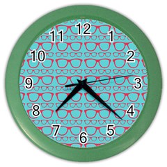 Pattern 195 Color Wall Clock by GardenOfOphir