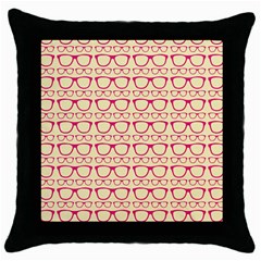 Pattern 196 Throw Pillow Case (Black)