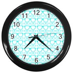 Pattern 198 Wall Clock (Black) Front