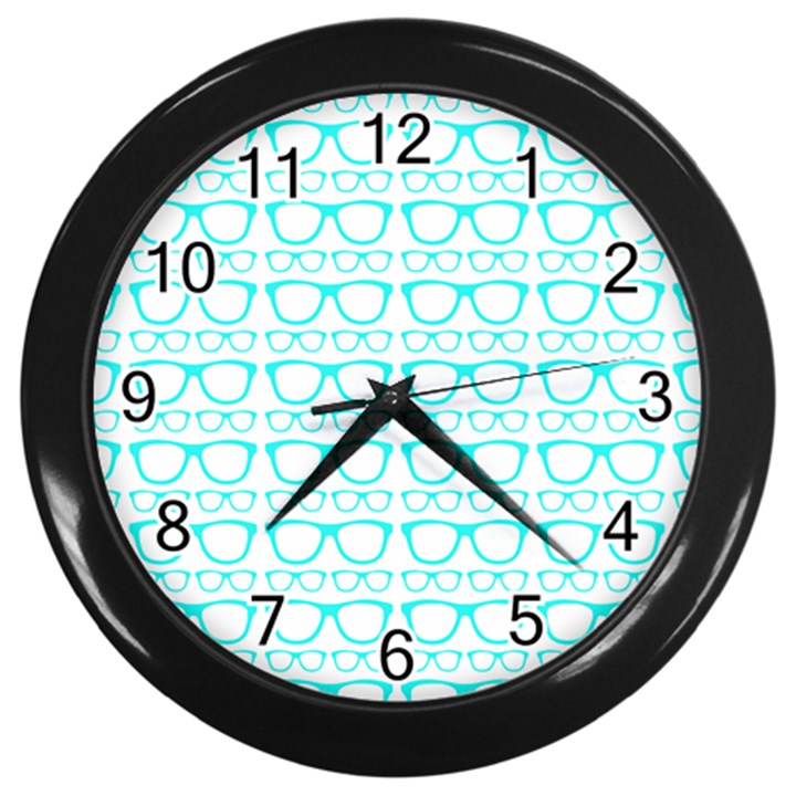 Pattern 198 Wall Clock (Black)