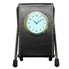 Pattern 198 Pen Holder Desk Clock by GardenOfOphir