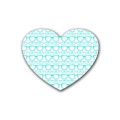 Pattern 198 Rubber Heart Coaster (4 Pack) by GardenOfOphir