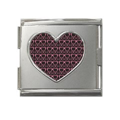 Pattern 197 Mega Link Heart Italian Charm (18mm) by GardenOfOphir