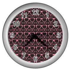 Pattern 197 Wall Clock (silver) by GardenOfOphir