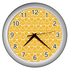 Pattern 200 Wall Clock (silver) by GardenOfOphir