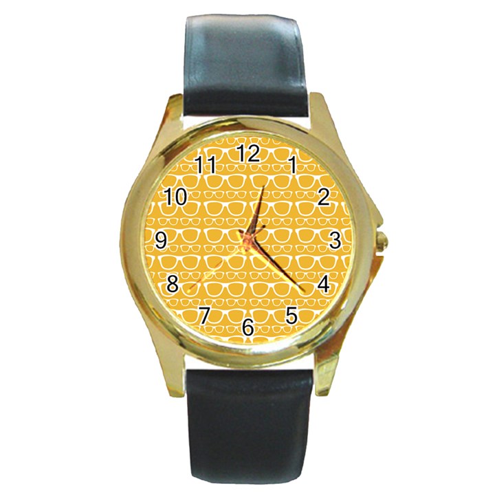 Pattern 200 Round Gold Metal Watch