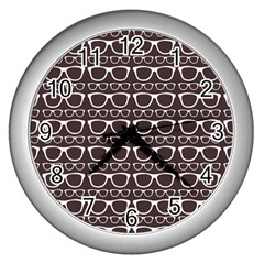 Pattern 201 Wall Clock (silver) by GardenOfOphir