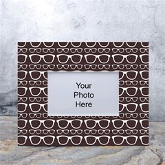 Pattern 201 White Tabletop Photo Frame 4 x6  by GardenOfOphir