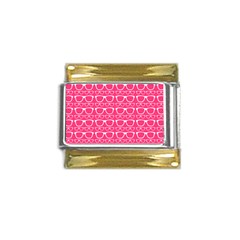 Pattern 204 Gold Trim Italian Charm (9mm)