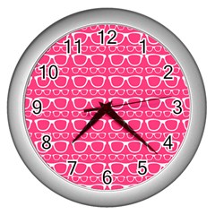 Pattern 204 Wall Clock (silver) by GardenOfOphir