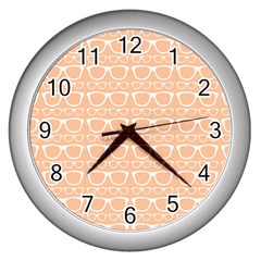 Pattern 203 Wall Clock (silver) by GardenOfOphir