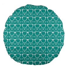 Pattern 206 Large 18  Premium Flano Round Cushions by GardenOfOphir