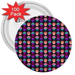 Pattern 207 3  Buttons (100 pack) 