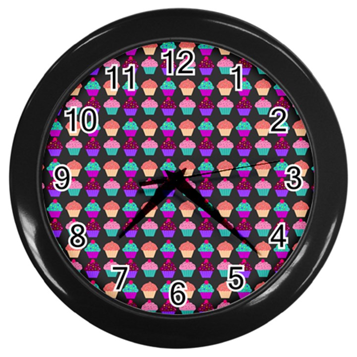 Pattern 207 Wall Clock (Black)