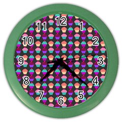 Pattern 207 Color Wall Clock by GardenOfOphir