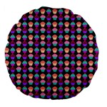 Pattern 207 Large 18  Premium Flano Round Cushions Front