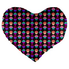 Pattern 207 Large 19  Premium Flano Heart Shape Cushions