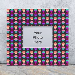 Pattern 207 White Wall Photo Frame 5  x 7 