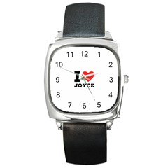 I Love Joyce Square Metal Watch by ilovewhateva