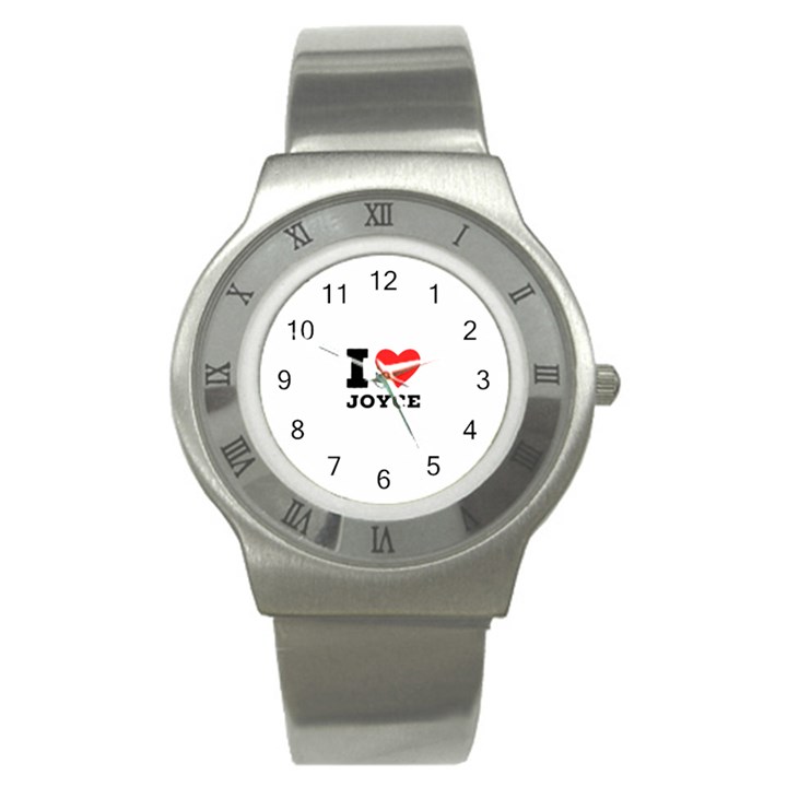 I love joyce Stainless Steel Watch