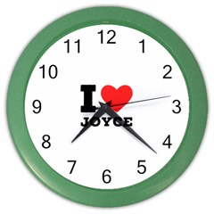 I Love Joyce Color Wall Clock by ilovewhateva