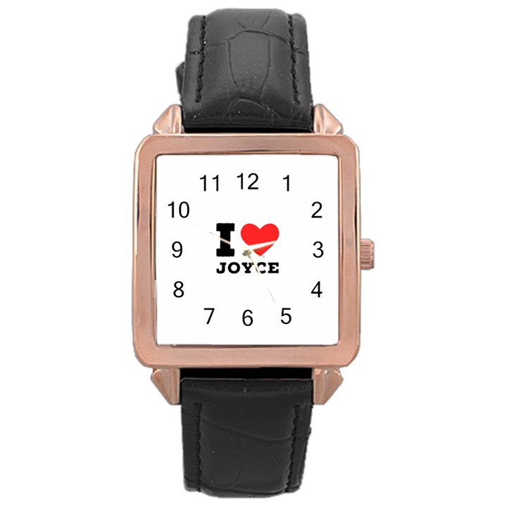 I love joyce Rose Gold Leather Watch 