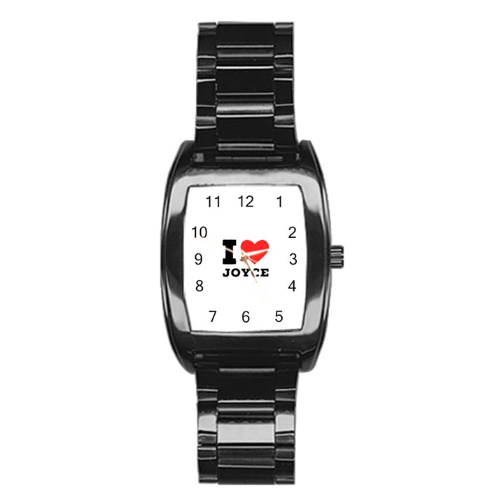 I love joyce Stainless Steel Barrel Watch