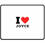 I love joyce Fleece Blanket (Medium) 58.8 x47.4  Blanket Back