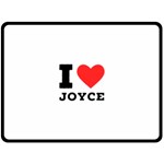 I love joyce Fleece Blanket (Large) 80 x60  Blanket Front