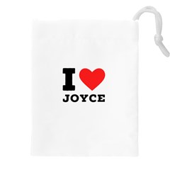 I Love Joyce Drawstring Pouch (5xl) by ilovewhateva