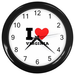 I Love Virginia Wall Clock (black) by ilovewhateva