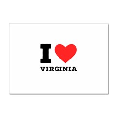 I Love Virginia Sticker A4 (10 Pack) by ilovewhateva