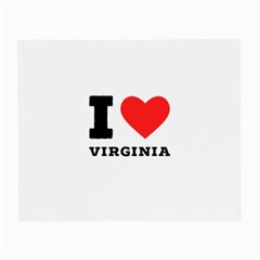 I Love Virginia Small Glasses Cloth (2 Sides) by ilovewhateva